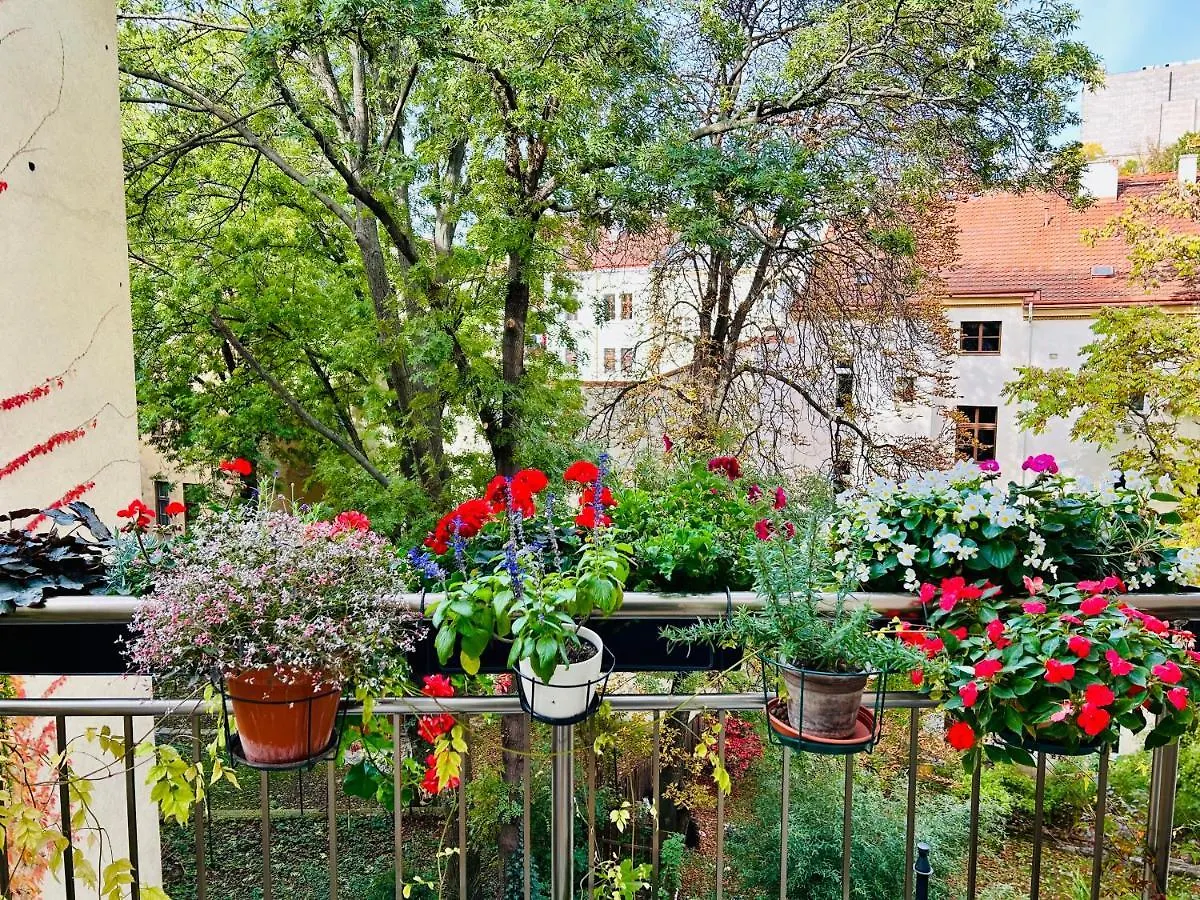 Green Balcony & King Size Bed Praha Apartmán